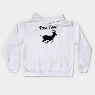 Fast Food Funny Hunting Deer Kids Hoodie